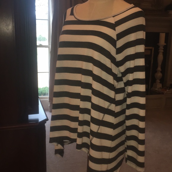 Silverwear black and white striped cotton sweater - Picture 3 of 5